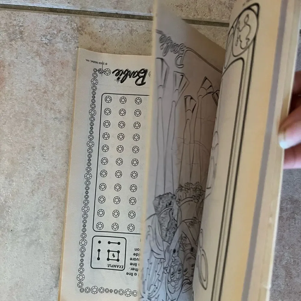 Vintage Barbie coloring book activities 2009